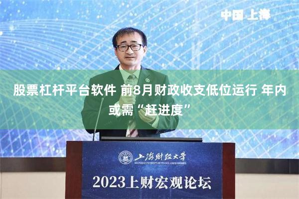 股票杠杆平台软件 前8月财政收支低位运行 年内或需“赶进度”