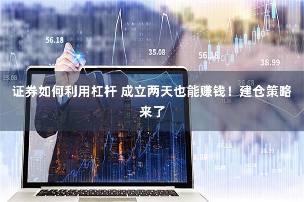 证券如何利用杠杆 成立两天也能赚钱！建仓策略来了