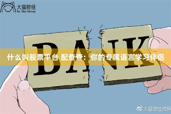 什么叫股票平台 配查查：你的专属语言学习伴侣