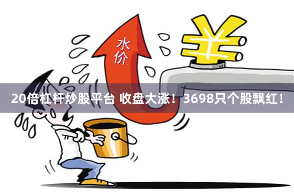 20倍杠杆炒股平台 收盘大涨！3698只个股飘红！
