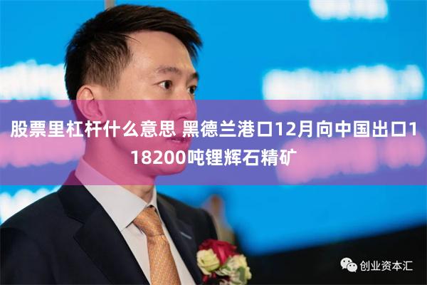 股票里杠杆什么意思 黑德兰港口12月向中国出口118200吨锂辉石精矿