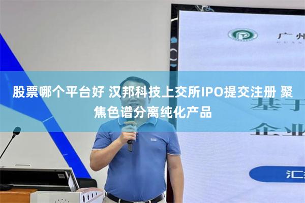 股票哪个平台好 汉邦科技上交所IPO提交注册 聚焦色谱分离纯化产品