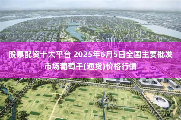 股票配资十大平台 2025年6月5日全国主要批发市场葡萄干(通货)价格行情