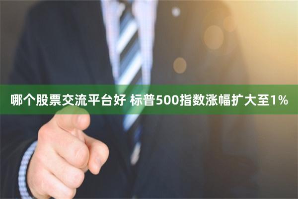 哪个股票交流平台好 标普500指数涨幅扩大至1%